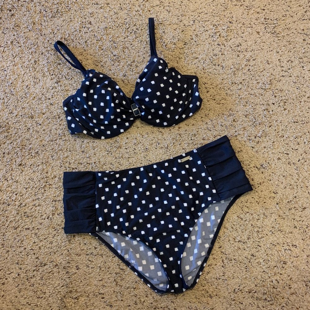 Lascana 2 Piece Highwaisted Bikini Set, XL